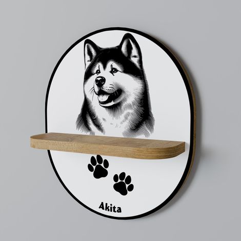 Mensola ovale AKITA DOG (1/5)