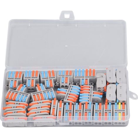 Ensemble de 30 pièces de borniers à connexion rapide PCT, connecteurs de fils à connexion rapide enfichables, connecteurs de fils sans soudure à pression, répartiteurs adaptés aux fils 28-12 AWG, conn (1/5)
