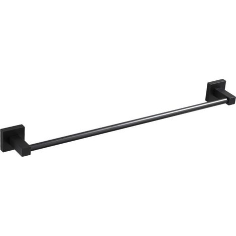 Porte Serviette de Salle de Bain/Accessoires de Cuisine Porte-Serviettes Cintre en espace aluminium 40 cm Noir Peinture (1/5)
