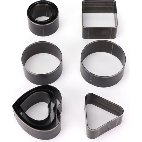 10 moules de découpe pour cuir B020 en acier à haute teneur en carbone, gabarits de poinçonnage de formes multiples (1/5)