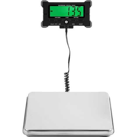 Balance électronique (300 kg) avec une précision de 50 g, dotée d'une balance numérique intégrée en acier inoxydable et d'un écran LCD multicolore. (1/5)