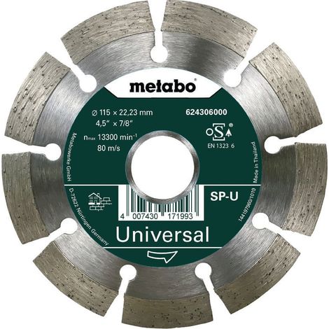 METABO 624306000 Diamond cutting disc 115mm x 22.23mm