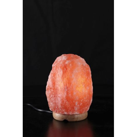 Regalo Italiano Lampada Sale Rosa Himalaya D 10 Cm H 17 Cm