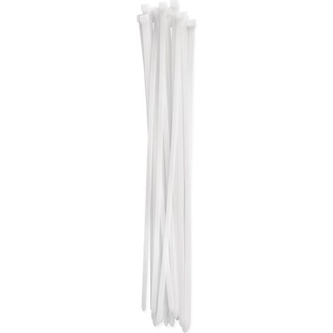 Lot de 25 serre-câbles en nylon PA66 pour intérieur - 450 x 7,6 mm - Pour un faisceau de câbles max. de 12,5 cm de diamètre - Gestion des câbles résistante - Auto-bloquant pour garage, maison (1/5)