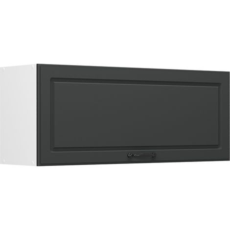 Hängeschrank R-Line, Anthrazit Landhaus/Weiß, 100 cm Flach, Vicco (1/5)
