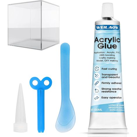 Acrylic Sealant, Glass Glue, PVC Glue, Insulation and Waterproof, 100 ml (1/5)