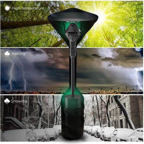 Chauffage Terrasse Gaz Housse,Résistant à l'eau Housse Parasol Chauffant,pour Protection Chauffe tTerrasse Gaz,Noir,241x86x47 cm (Noir) (1/3)