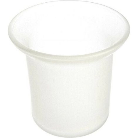 YMYNY Cleafe - Porte-brosse WC de remplacement en verre satiné, accessoires de salle de bain 52597 - (1/2)