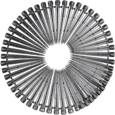 50 Pieces Drip Irrigation Garden Watering System - Perfect for 4/7mm Hose 360 Degree Adjustable Dr (1/4)