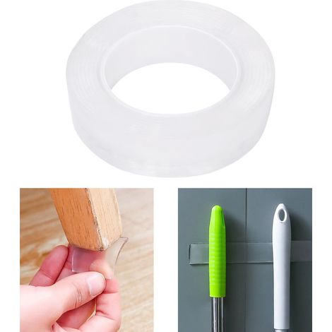 Acrylklebeband, transparent, doppelseitig, multifunktional, für Haushaltsgegenstände (3 Meter) (1/5)