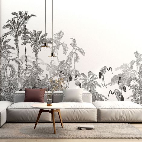 Papier peint panoramique - Forêt tropicale - 130 cm x 80 cm (1/4)