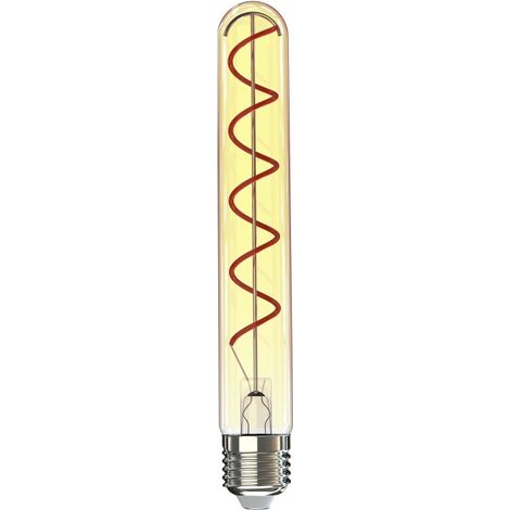 AMPOULE FILAMENT LED, E27, TUBE T225, AMBRE, TRSP., BLC TRS CHD, RÃ©GL. HAMA