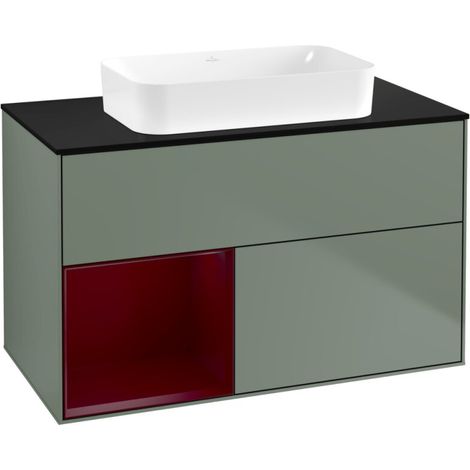 Villeroy & Boch F652HBGM Meuble sous-lavabo Finion F65 (1/2)