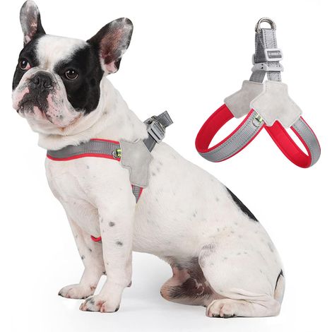 1 harnais anti-traction, maille réfléchissante, rembourré, réglable, pour chien et chiot (1/5)