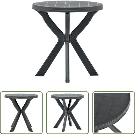 Bistrotisch - Bistrotisch Anthrazit Ø70 cm Kunststoff (1/5)