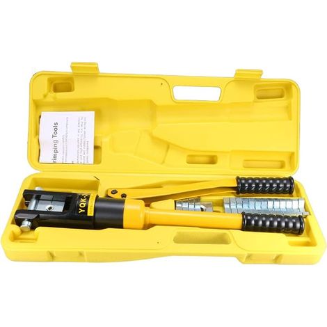 12 Ton Hydraulique Fil Câble Patte Terminal Sertisseur Sertir 10 Matrice YQK-240 (1/5)