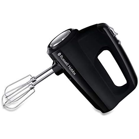 Russell Hobbs Standmixer Mattschwarz - Standmixer, 2 Quirle, 2 Knethaken, 5 Geschwindigkeiten, Turbofunktion Schwarz - 24672-56 (1/5)