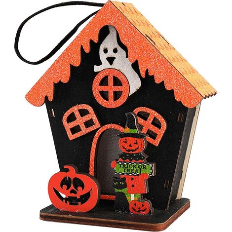 Halloween-Kürbislaternen aus Holz – Dekoration für Zuhause, Horror-Requisiten, Kinderspielzeug