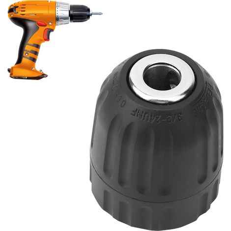 3/8" x 24 UNF Mandrin de Perçage Métal, Accessoires pour perceuses Mandrins du Fil 0.8mm-10mm sans Clé pour Foret Électrique de Main (1/5)