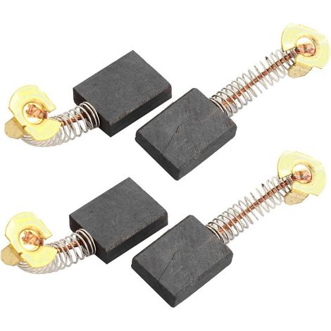 Lot de 4 balais charbon pour moteur électrique d'outil avec ressort, 21 mm x 16 6