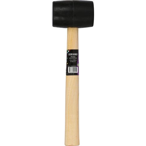 GUMMIHAMMER SCHWARZ 500G - 60MM SIDAMO - 11200105