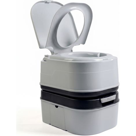 Briebe WC1195G Toilette Portable Chimique pour Adultes 24L Camper, Camping, Auto Caravane WC  Gris