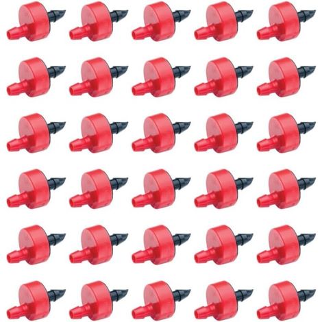 Rain Bird SW20-30PS Lot de 30 goutteurs/émetteurs d'arrosage Goutte à Goutte, 7,7 litres par Heure, Rouge/Noir (1/5)