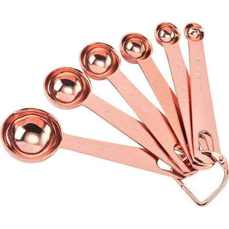 Messlöffel-Set, 6-teilig, Edelstahl, Küchenmesslöffel (1/5)