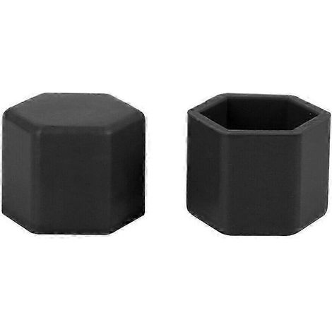 Lot de 20 cache-écrous de roue en silicone (violet/vert) + clip noir, 17 mm, caoutchouc souple. (1/5)