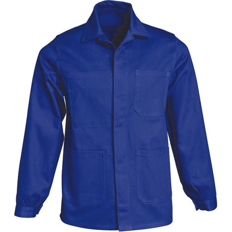 Veste de Travail Homme Coton 310g Boutons Bleu Bugatti - Poches Multiples - BTP Industrie Mecanique - Taille 60 (1/2)