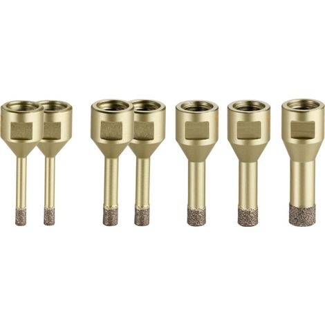 Metabo Jeu de couronnes diamantées pour carrelage "Dry", 7 pièces, M14