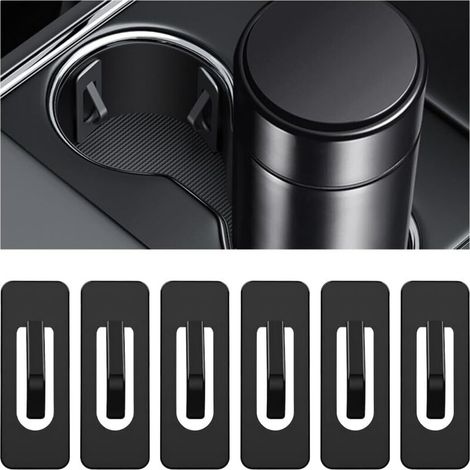 Bardusch-Lot de 6 inserts réducteurs pour porte-gobelet voiture – limiteur anti-glissement pour tasses/gobelets (SUV inclus)