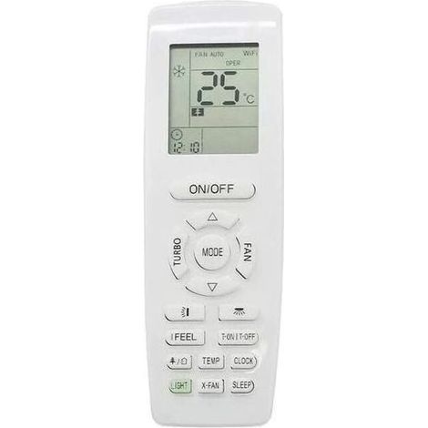 Télécommande GREE YAP1F pour climatiseur – Fonction chauffage et refroidissement – Alimentation 2 piles AA – Compatible avec GREE (1/5)