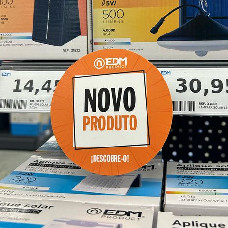 Wobbler Promotionnel Orange Support Publicitaire Dynamique ø10cm - Edm