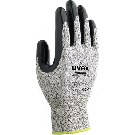 uvex Schutzhandschuh unidur 6643 grau Gr. 7 (1/2)