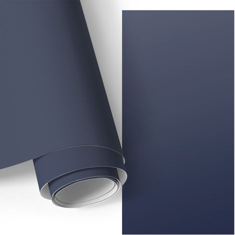 Klebefolie für Möbel - Möbelfolie - Selbstklebefolie - Kleiderschrank - Kommode - Schreibtisch - Dunkles Marineblau 50x100 cm