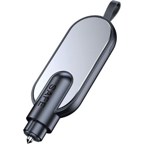 Marteau de sécurité pour Voiture,Brise-vitre avec Coupe-Ceinture de sécurité - Auto Car Window Glass Hammer Breaker Metal Emergent Escape Tool pour l'auto-Sauvetage (1/5)