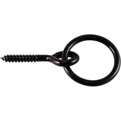 Anillo de establo Vis Acero Zincado Negro ø7x50mm Uc1 - Chapuis