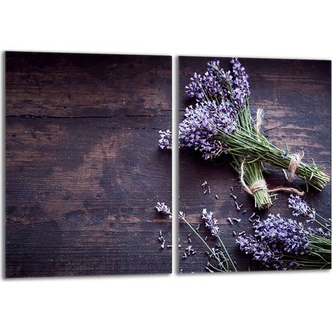 Placa protectora de vidrio para estufa 2x40x52 Lavanda (1/5)
