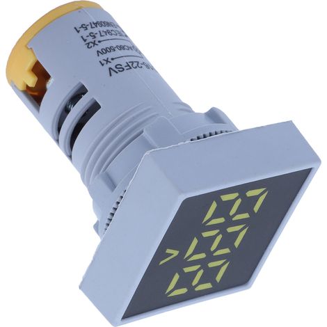 Indicateur de tension numérique à panneau dépoli AD16-22FSV, 60-500 V CA, jaune (1/5)