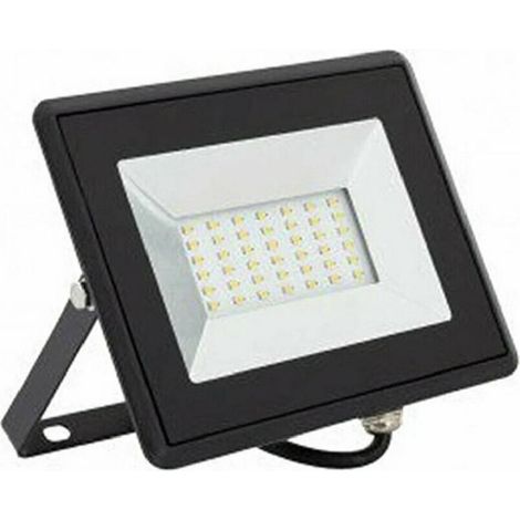 Trade Shop - AUSSENSTRAHLER 50W SCHWARZ IP65 NATÜRLICHES WARMES KALTES LICHT - (1/2)