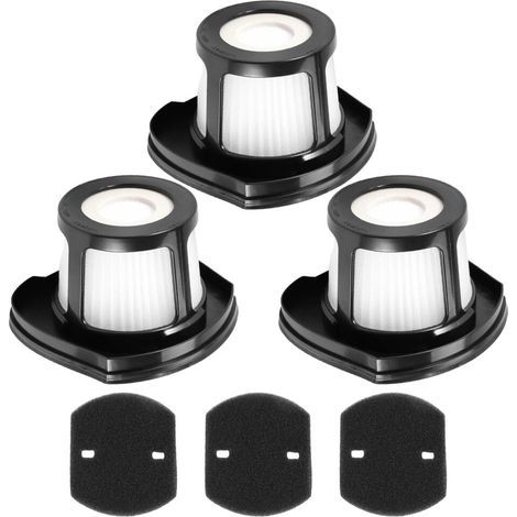 Paquet 3 filtres pour 2390 2390A 2389 Pet Hair Eraser aspirateurs main sans fil pour animaux partie 614212 1614203 1614204 (1/5)