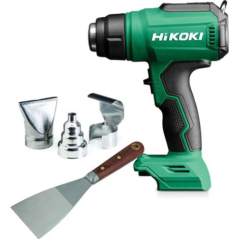 HiKOKI RH18DAW4Z 18v Cordless Battery Heat Gun 550 C LCD Display + Scraper Tool (1/5)