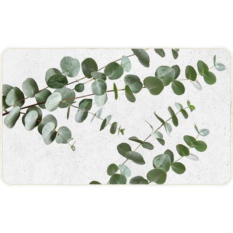 Tapis Imprimé "Stevia" 45x75cm Vert