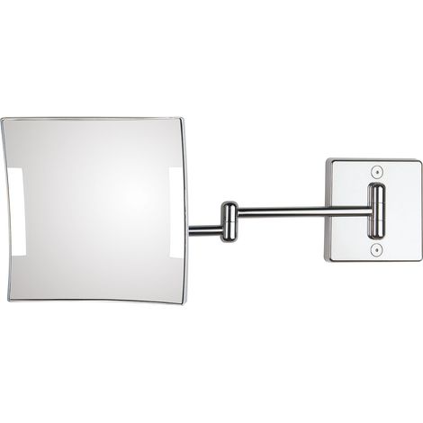 KOH-I-NOOR Specchio ingranditore x3 da parete a 2 braccia serie Quadrolo led codice prod: C60/2KK3