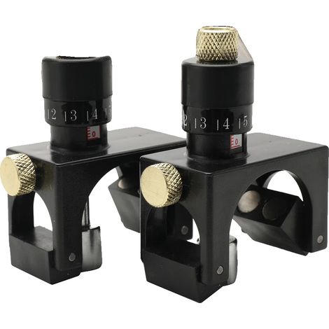 Herramienta magnética para ajustar cuchillas, con una precisión de +/- 0,15 mm, para cuchillas de 4 a 24 pulgadas, compatible con cuchillas de carburo y HSS, admite cabezales de corte de 2,5 pulgadas  (1/5)