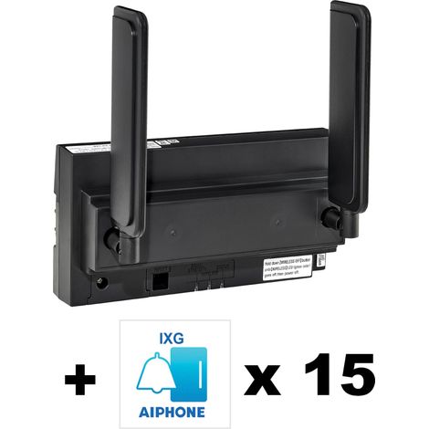 Pack avec passerelle IP avec emplacement SIM avec 15 licences IXGWTGW15FR AIPHONE 201010