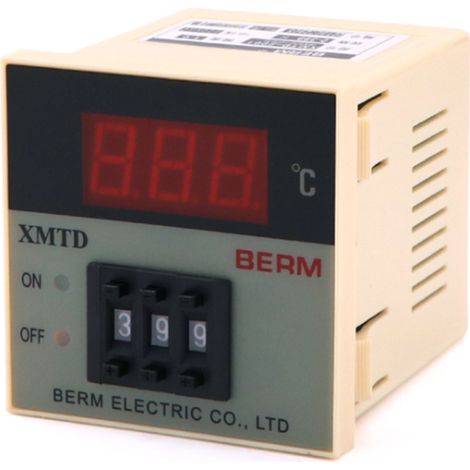 Régulateur de température numérique XMTD,2001, boîtier court, 0,399 °C, type K (1/5)