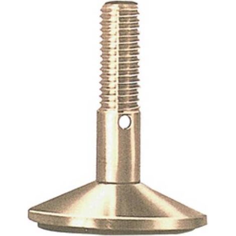 20 x PIEDINO REGOLABILE OTTONE MA12 X D 40 MM