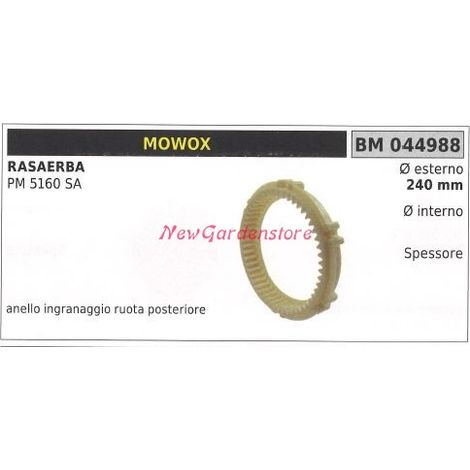 Anello ingranaggio Ruota MOWOX rasaerba tosaerba tagliaerba PM 5160 SA 044988